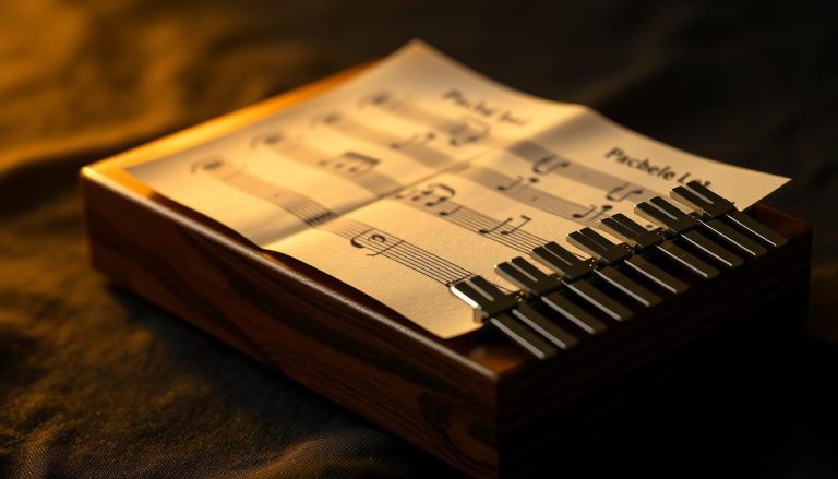 Canon de Pachelbel au kalimba : partition 17 lames